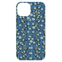 Lotus Bloom In The Calm Sea Of Beautiful Waterlilies Iphone 14 Black Uv Print Case by pepitasart