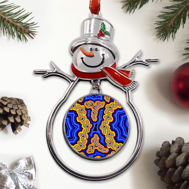 Newart2 Metal Snowman Ornament