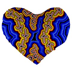 Newart2 Large 19  Premium Heart Shape Cushions by hogartharts