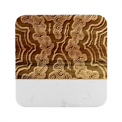 Newart2 Marble Wood Coaster (square)