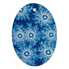 Waterhole Dreaming 90 Hogarth Arts Ornament (oval)