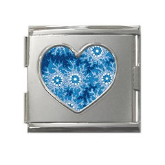 Waterhole Dreaming 90 Hogarth Arts Mega Link Heart Italian Charm (18mm)