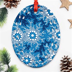 Waterhole Dreaming 90 Hogarth Arts Ornament (oval Filigree)