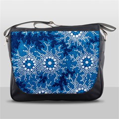 Waterhole Dreaming 90 Hogarth Arts Messenger Bag by hogartharts