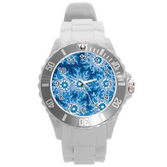 Waterhole Dreaming 90 Hogarth Arts Round Plastic Sport Watch (l) by hogartharts