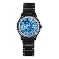 Waterhole Dreaming 90 Hogarth Arts Stainless Steel Round Watch by hogartharts