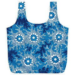 Waterhole Dreaming 90 Hogarth Arts Full Print Recycle Bag (xl) by hogartharts