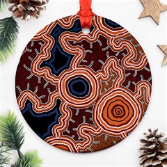 Pathways New Hogarth Arts Round Ornament (two Sides) by hogartharts