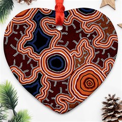 Pathways New Hogarth Arts Heart Ornament (two Sides) by hogartharts