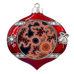 Pathways New Hogarth Arts Metal Snowflake And Bell Red Ornament