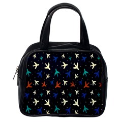 Blue Background Cute Airplanes Classic Handbag (one Side) by ConteMonfrey