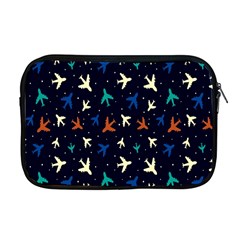 Blue Background Cute Airplanes Apple Macbook Pro 17  Zipper Case by ConteMonfrey