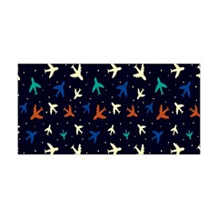 Blue Background Cute Airplanes Yoga Headband by ConteMonfrey