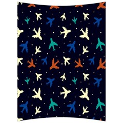 Blue Background Cute Airplanes Back Support Cushion by ConteMonfrey