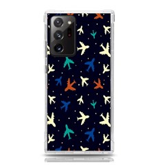 Blue Background Cute Airplanes Samsung Galaxy Note 20 Ultra Tpu Uv Case by ConteMonfrey