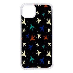 Blue Background Cute Airplanes Iphone 14 Plus Tpu Uv Print Case by ConteMonfrey