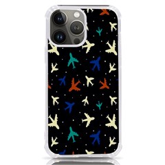 Blue Background Cute Airplanes Iphone 13 Pro Max Tpu Uv Print Case by ConteMonfrey