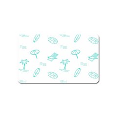 Summer Beach Seamless Pattern Magnet (name Card) by ConteMonfrey