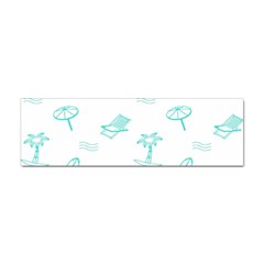 Summer Beach Seamless Pattern Sticker Bumper (100 Pack) by ConteMonfrey