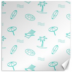 Summer Beach Seamless Pattern Canvas 12  X 12 