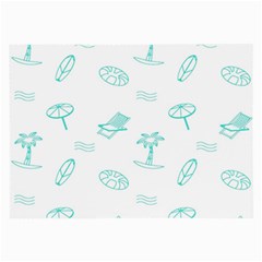 Summer Beach Seamless Pattern Large Glasses Cloth by ConteMonfrey