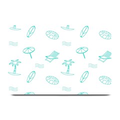 Summer Beach Seamless Pattern Plate Mats by ConteMonfrey