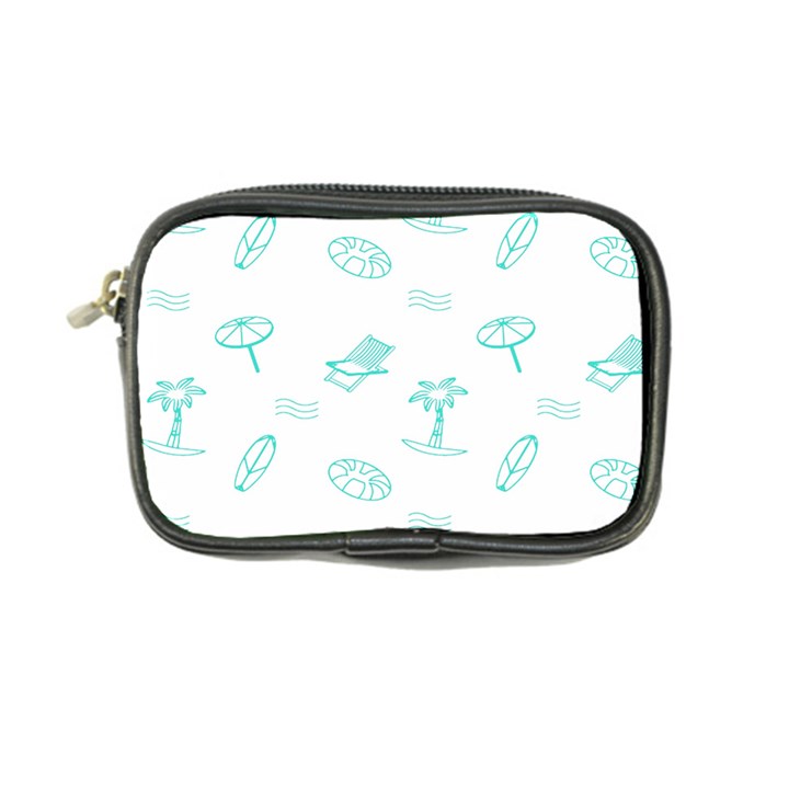 Summer Beach Seamless Pattern Coin Purse