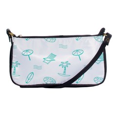 Summer Beach Seamless Pattern Shoulder Clutch Bag by ConteMonfrey