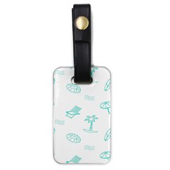 Summer Beach Seamless Pattern Luggage Tag (one Side) by ConteMonfrey