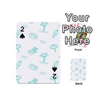 Summer Beach Seamless Pattern Playing Cards 54 Designs (Mini) Front - Spade2