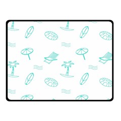 Summer Beach Seamless Pattern Two Sides Fleece Blanket (small) by ConteMonfrey