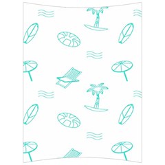 Summer Beach Seamless Pattern Back Support Cushion by ConteMonfrey