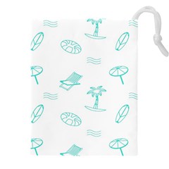 Summer Beach Seamless Pattern Drawstring Pouch (4xl) by ConteMonfrey