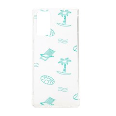 Summer Beach Seamless Pattern Samsung Galaxy Note 20 Tpu Uv Case by ConteMonfrey