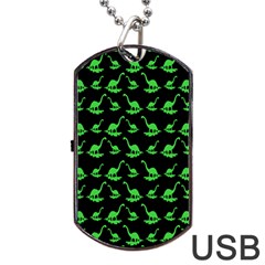 Our Dino Friends Dog Tag Usb Flash (two Sides) by ConteMonfrey