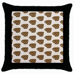 Cozy Coffee Cup Throw Pillow Case (black) by ConteMonfrey