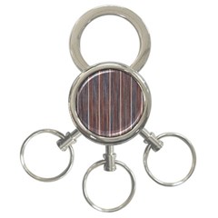 Dark Digital Wood Like 3-ring Key Chain by ConteMonfrey