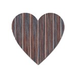 Dark digital Wood like Heart Magnet Front