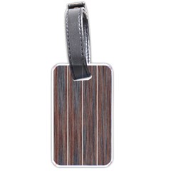 Dark Digital Wood Like Luggage Tag (one Side) by ConteMonfrey