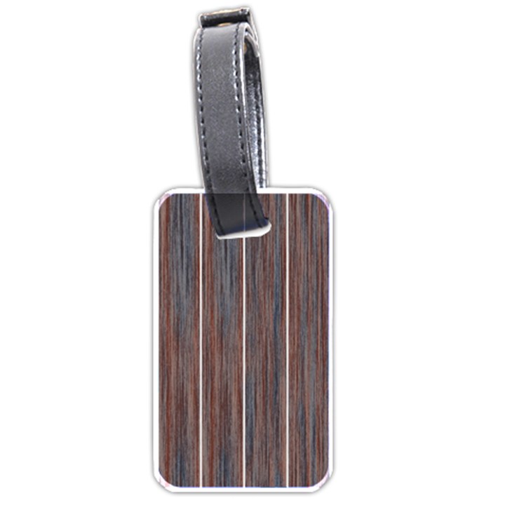 Dark digital Wood like Luggage Tag (one side)