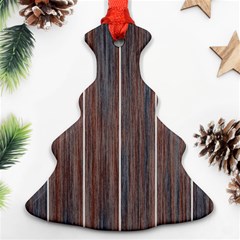 Dark Digital Wood Like Christmas Tree Ornament (two Sides) by ConteMonfrey