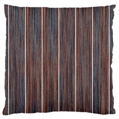 Dark Digital Wood Like Large Premium Plush Fleece Cushion Case (two Sides) by ConteMonfrey