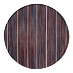 Dark digital Wood like Round Glass Fridge Magnet (4 pack) Front