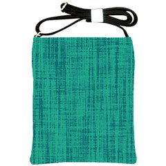 Painted Green Digital Wood Shoulder Sling Bag by ConteMonfrey