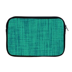 Painted Green Digital Wood Apple Macbook Pro 17  Zipper Case by ConteMonfrey