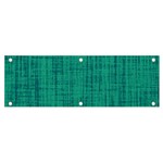 Painted green digital Wood Banner and Sign 6  x 2  Front