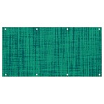 Painted green digital Wood Banner and Sign 8  x 4  Front