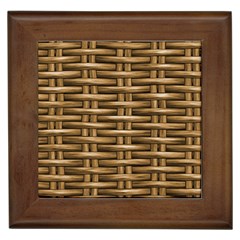 Brown Digital Straw - Country Side Framed Tile by ConteMonfrey