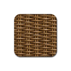 Brown Digital Straw - Country Side Rubber Coaster (square) by ConteMonfrey