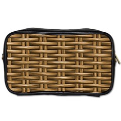 Brown Digital Straw - Country Side Toiletries Bag (two Sides) by ConteMonfrey